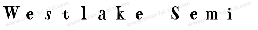 Westlake Semi Condensed Regular字体转换